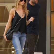 Jason Statham e la modella di intimo Rosie Huntington-Whiteley a New York