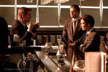 Leonardo DiCaprio e Cillian Murphy sul set di Inception con Christopher Nolan