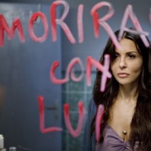 Sabrina Ferilli in un momento della fiction Caldo Criminale