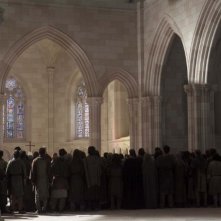 Un'immagine tratta dalla miniserie I pilastri della Terra