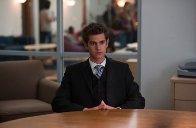 Ancora un'immagine di Andrew Garfield dal film The Social Network