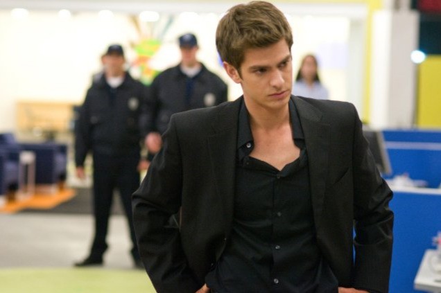 Andrew Garfield in una scena di The Social Network