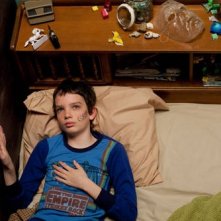 Kodi Smit-McPhee in una scena del film Let Me In