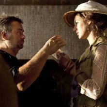 Luc Besson e Louise Bourgoin sul set di Adele e l'enigma del faraone