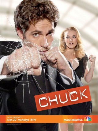 Un poster della stagione 4 di Chuck