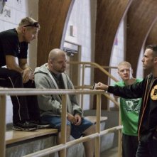 Jeremy Renner, Slaine, Owen Burke e Ben Affleck in una scena di The Town