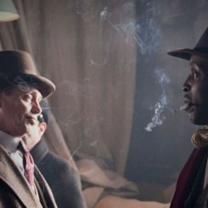Steve Buscemi e Michael K. Williams nell'episodio Broadway Limited di Boardwalk Empire