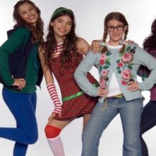 Un'immagine del cast femminile de Il mondo di Patty - il musical