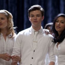 Dianna Agron Chris Colfer E Naya Rivera Nell Episodio Grilled Cheesus Della Seconda Stagione Di Glee 178002
