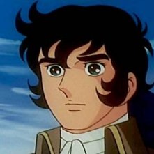 André in una scena dell'anime Lady Oscar