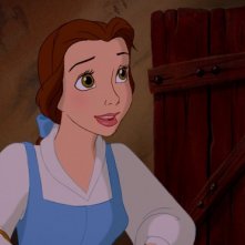 Belle in una scena del film d'animazione La bella e la bestia del 1991