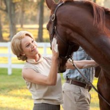 Diane Lane, protagonista di Secretariat insieme a questo splendido cavallo