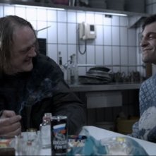 Jürgen Rißmann con Thomas Wodianka in una scena del film Snowman's Land