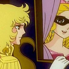 Oscar e la regina Maria Antonietta in una scena dell'anime Lady Oscar