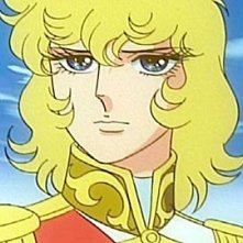 Primo piano della protagonista in una sequenza dell'anime Lady Oscar (1979)