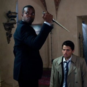 Misha Collins in una scena dell'episodio The Third Man di Supernatural