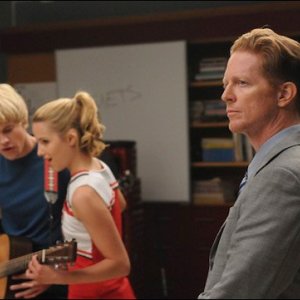 Eric Stoltz sul set dell'episodio Duets di Glee