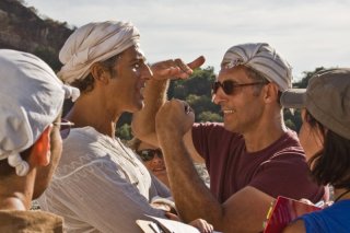 Fiorello e John Turturro sul set del flm Passione