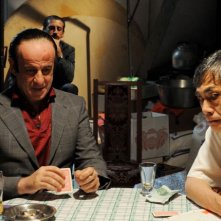 Toni Servillo in una scena di Gorbaciof con Hal Yamanouchi