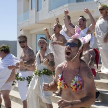 Jason Acuña, Bam Margera, Chris Pontius, Steve-O e Preston Lacy, protagonisti di Jackass 3-D