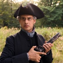 Moritz Bleibtreu in una scena di duello nel film Goethe!