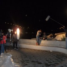 Un'immagine dal set del film Il ragazzo che abitava in fondo al mare