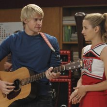 Chord Overstreet e Dianna Agron nell'episodio Duets di Glee