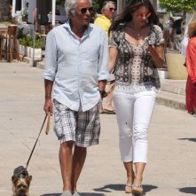 Liz Hurley e Giancarlo Giammetti a Ibiza