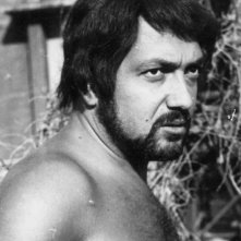 Nello Appodia durante una pausa sul set del film Ben Hur