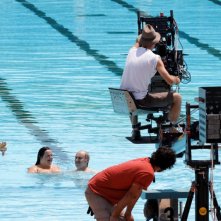 Manuela Di Giacinto e Antonio Topitti sul set di Salve Regina