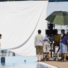 Una foto scattata sul set di Salve Regina