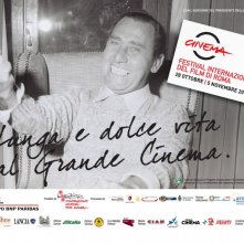 Alberto Sordi in una delle belle immagini promozionali per il Festival di Roma 2010