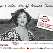 Gina Lollobrigida in una delle belle immagini promozionali per il Festival di Roma 2010