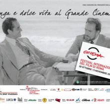 Tognazzi e Gassman in una delle belle immagini promozionali per il Festival di Roma 2010