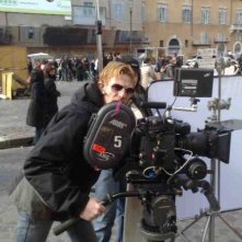 il regista Roy Geraci sul set de L'amore non crolla mai