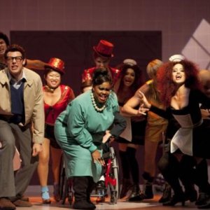 Il cast di Glee al completo nell'episodio The Rocky Horror Glee Show di Glee
