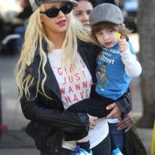 Christina Aguilera con Max a fare shopping nella boutique La La Ling a Los Feliz