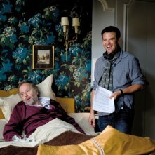 Fabrice Luchini sul set del film Potiche