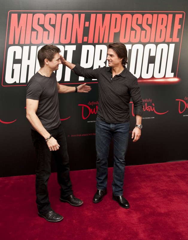 Tom Cruise E Jeremy Renner Presentano Il Quarto Capitolo Di Mission Impossible Ghost Protocol A Duba 180827