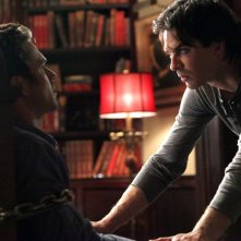 Damon (Ian Somerhalder) faccia a faccia con Mason (Taylor Kinney) nell'episodio Plan B di Vampire Diaries