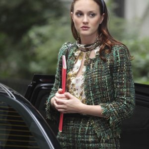 Blair (Leighton Meester) in una scena dell'episodio War at the Roses di Gossip Girl