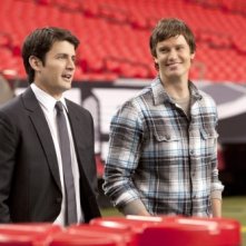 Nathan (James Lafferty) e Troy (Steven Howell) nell'episodio Mouthful of Diamonds di One Tree Hill