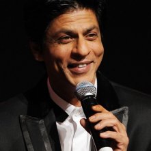 Un sorridente Shahrukh Khan presenta a Roma Il mio nome è Khan