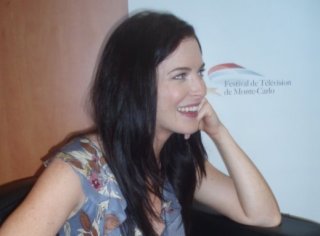 Bridget Regan, interprete di Legend of the Seeker, all'edizione 2010 Television Festival di Monte-Carlo