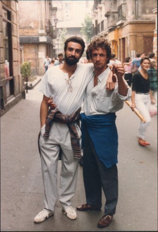 Francesco Nuti con il fratello Giovanni