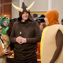 Josh Radnor, Jason Segel ed Alyson Hannigan nell'episodio Canning Randy di How I Met Your Mother