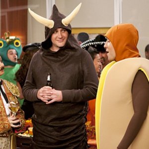 Josh Radnor, Jason Segel ed Alyson Hannigan nell'episodio Canning Randy di How I Met Your Mother