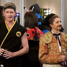 Neil Patrick Harris ed Alyson Hannigan nell'episodio Canning Randy di How I Met Your Mother