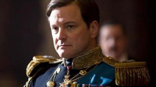 Colin Firth in una scena del film The King's Speech