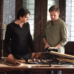 Ian Somerhalder e Matthew Davis nell'episodio Masquerade di Vampire Diaries